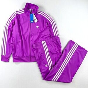 adidas Originals Firebird Track Suit Womens Loose Fit Size XS Purple Burst NWT